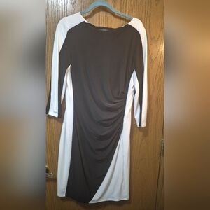 Elegant Black and White Women's Dress